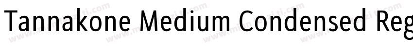 Tannakone Medium Condensed Regular字体转换